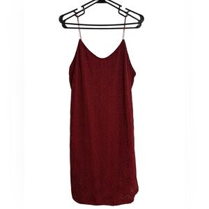 Forever 21 Strapless Burgundy Dress